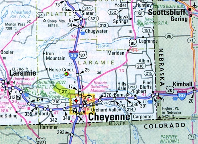 Cheyenne Map Image